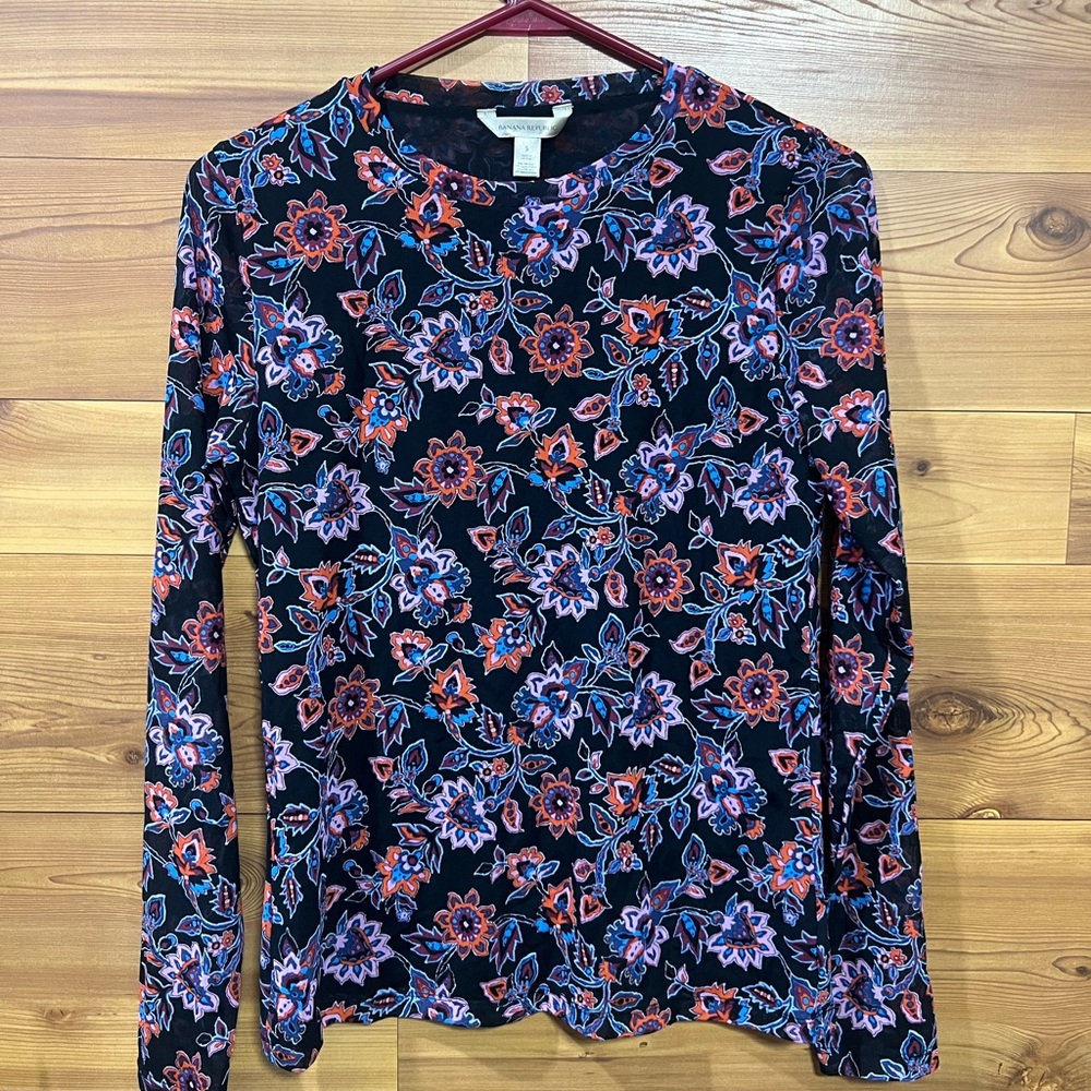Floral Long Sleeve Banana Republic